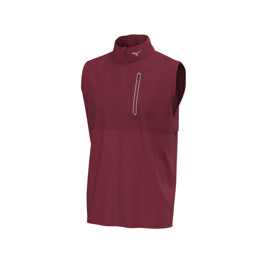Mizuno Mizuno Melange Reflect Gilet Burgundy
